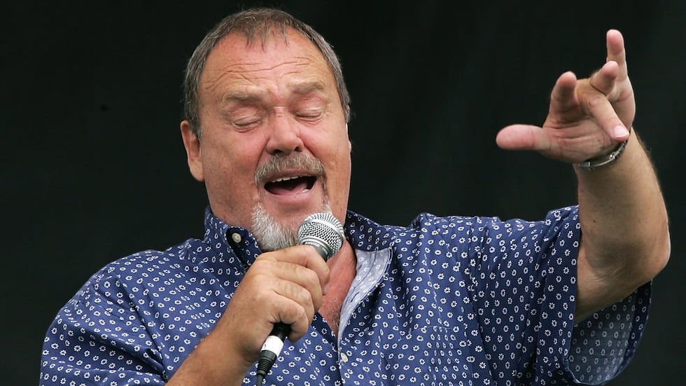 FILE - David Clayton-Thomas of "Blood, Sweat and Tears" performs during one of several...