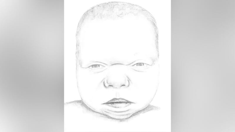 Police released a sketch of a baby who was found dead in April 2009.