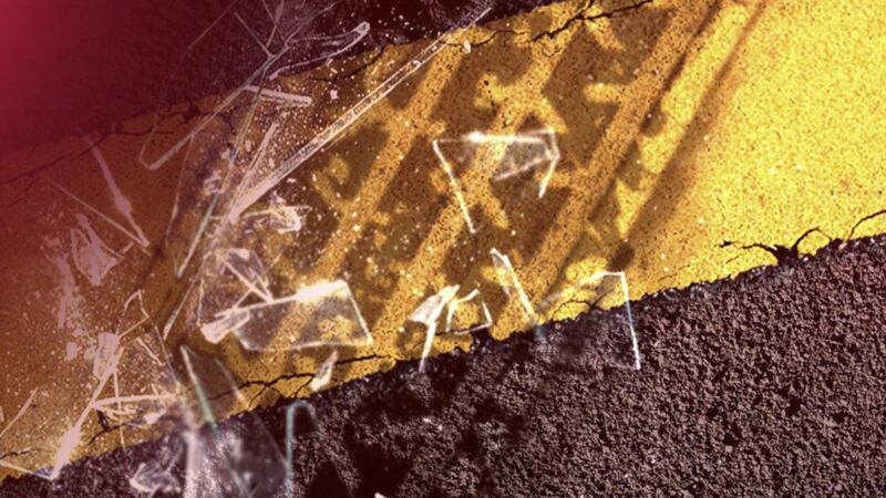 FILE -- Road marks.