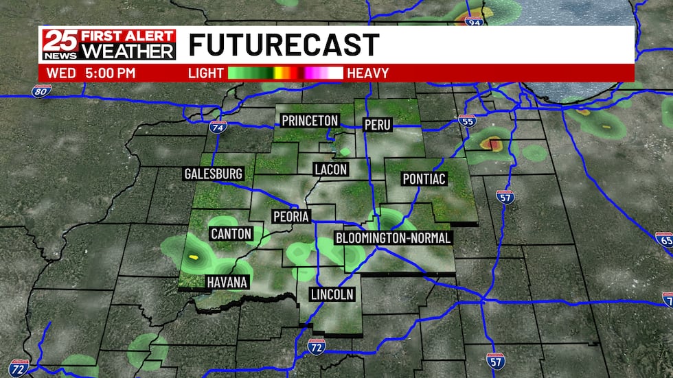 Dry again tomorrow but rain chances return later this week