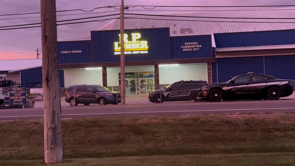 Police were on the scene of a reported burglary Friday, Sept. 27, 2024 at R.P. Lumber in Morton.