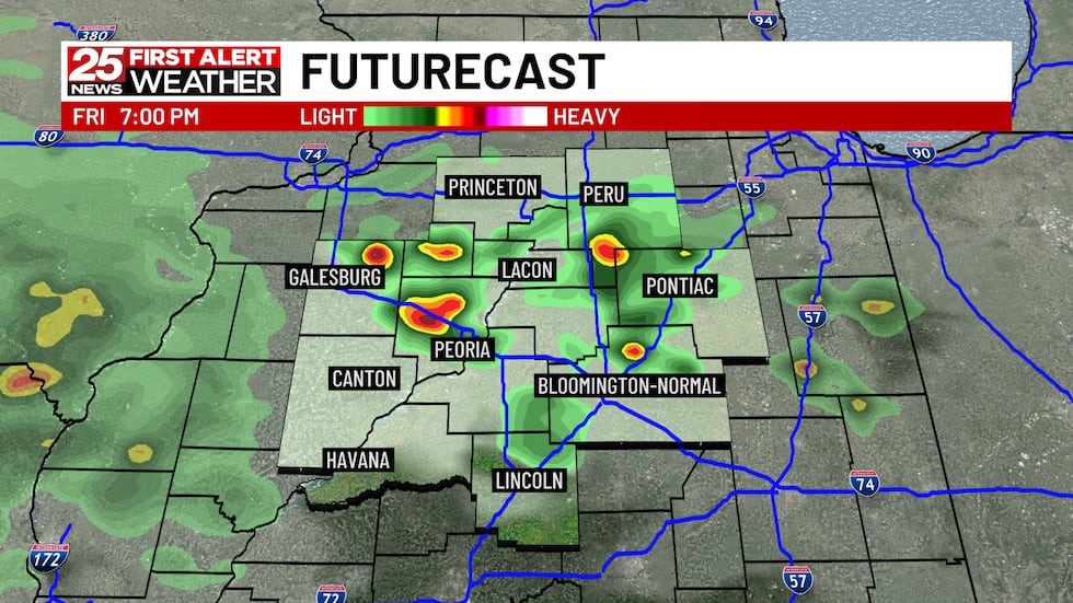 Scattered storms possible again today, then turning hotter and more humid