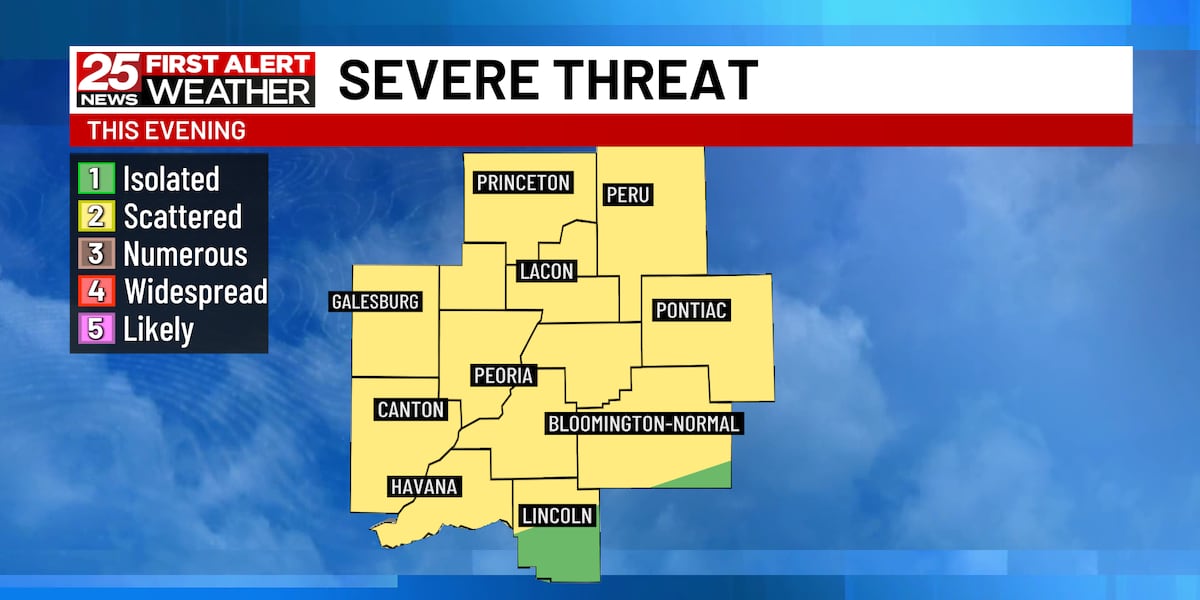 Storm chances return this evening ahead of a beautiful weekend