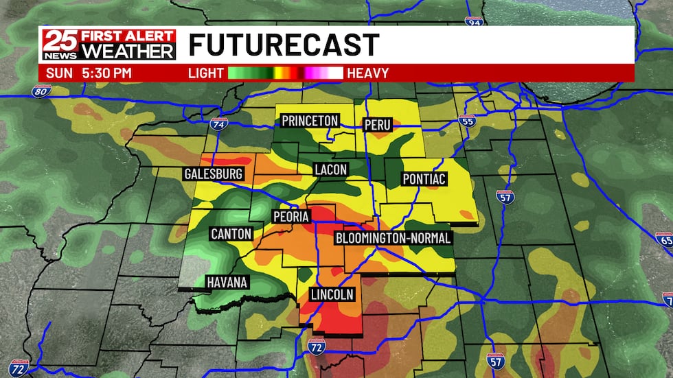 Dry weather returns for the start of the work week