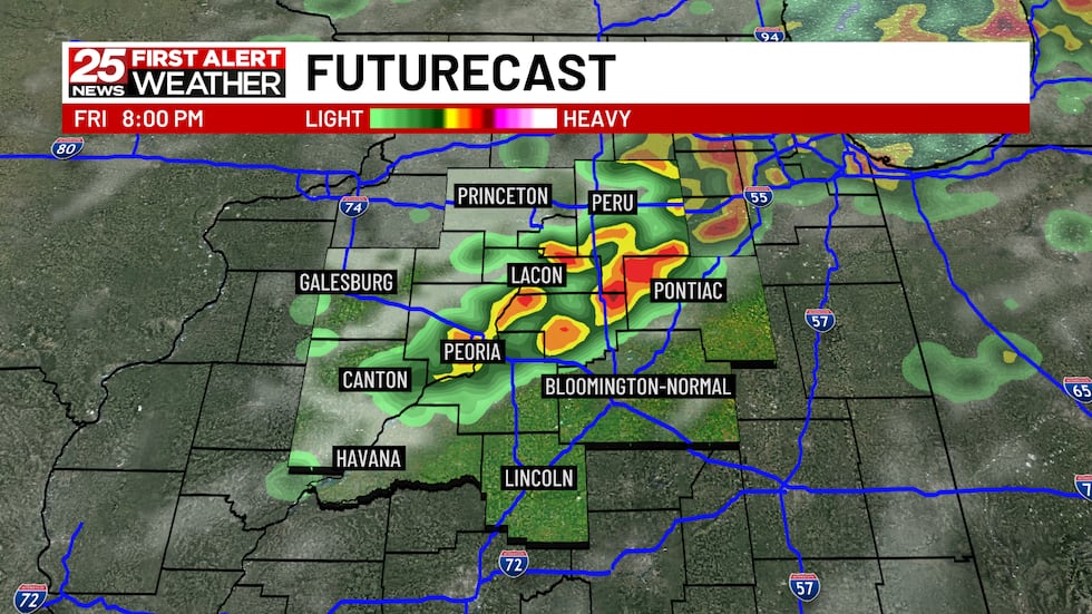 Remaining humid with periodic storm chances this weekend