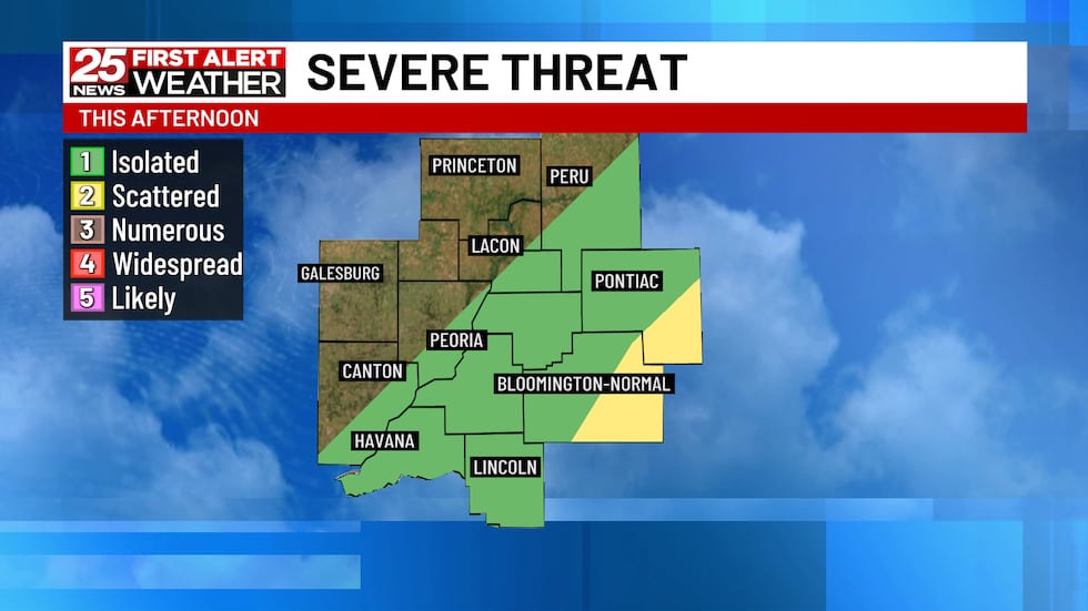 A Stray Storm Or Two Possible Today