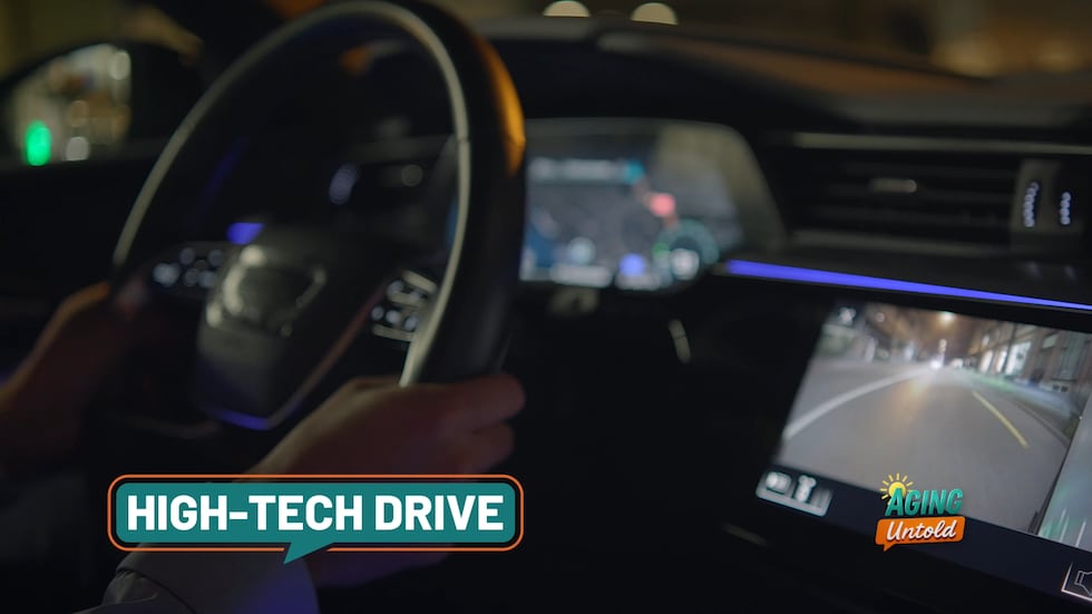 Several features that might be useful for older drivers, including blind-spot monitoring,...