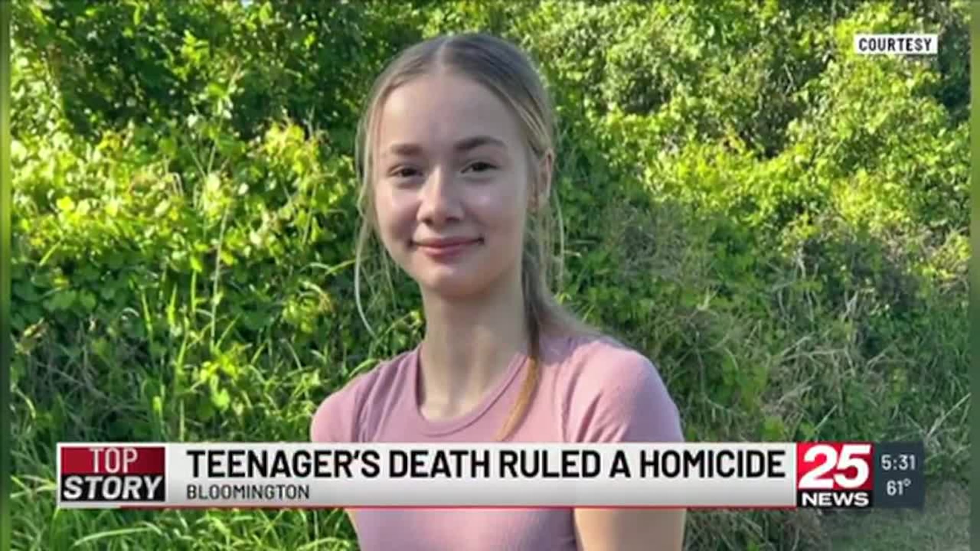 Death of Bloomington teen being investigated as a homicide