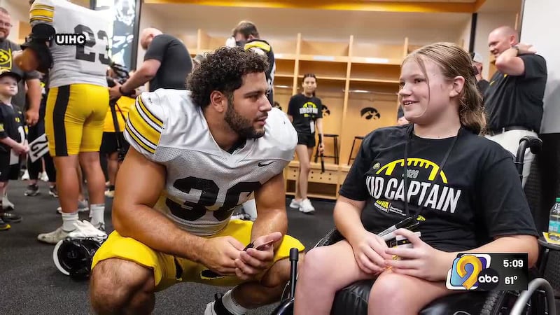 This week’s honorary University of Iowa Kid Captain is 12-year-old Lily Lee.