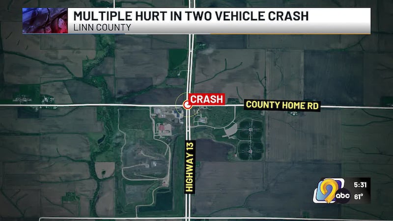 The drivers from both vehicles suffered minor injures and a passenger was severely injured.